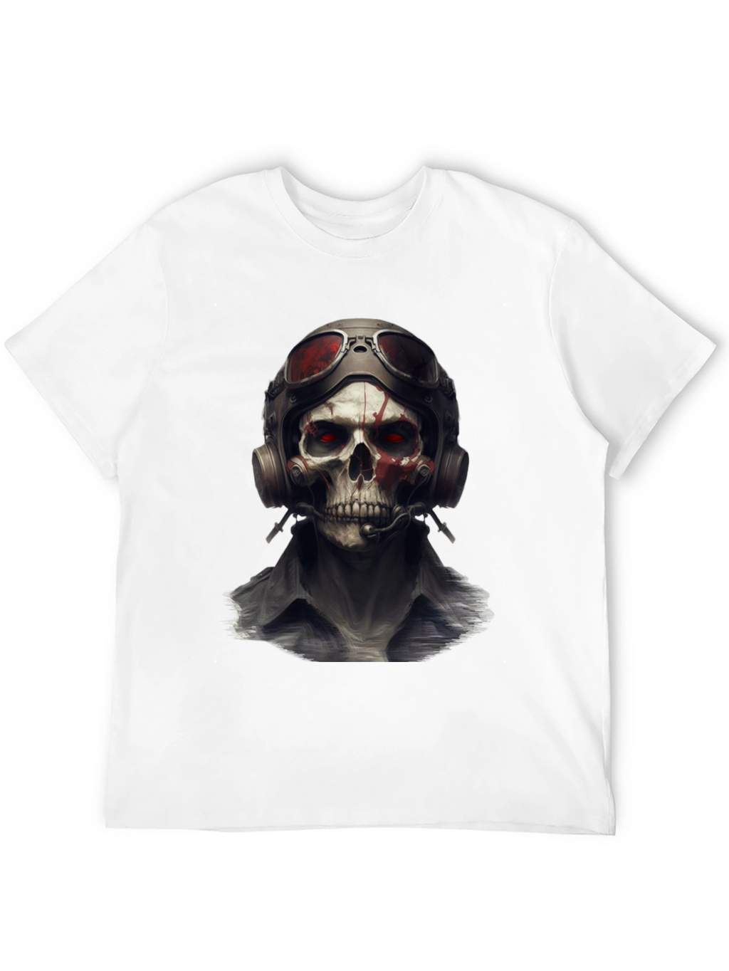 Skull Pilot T-Shirt - Edgy Graphic Tee