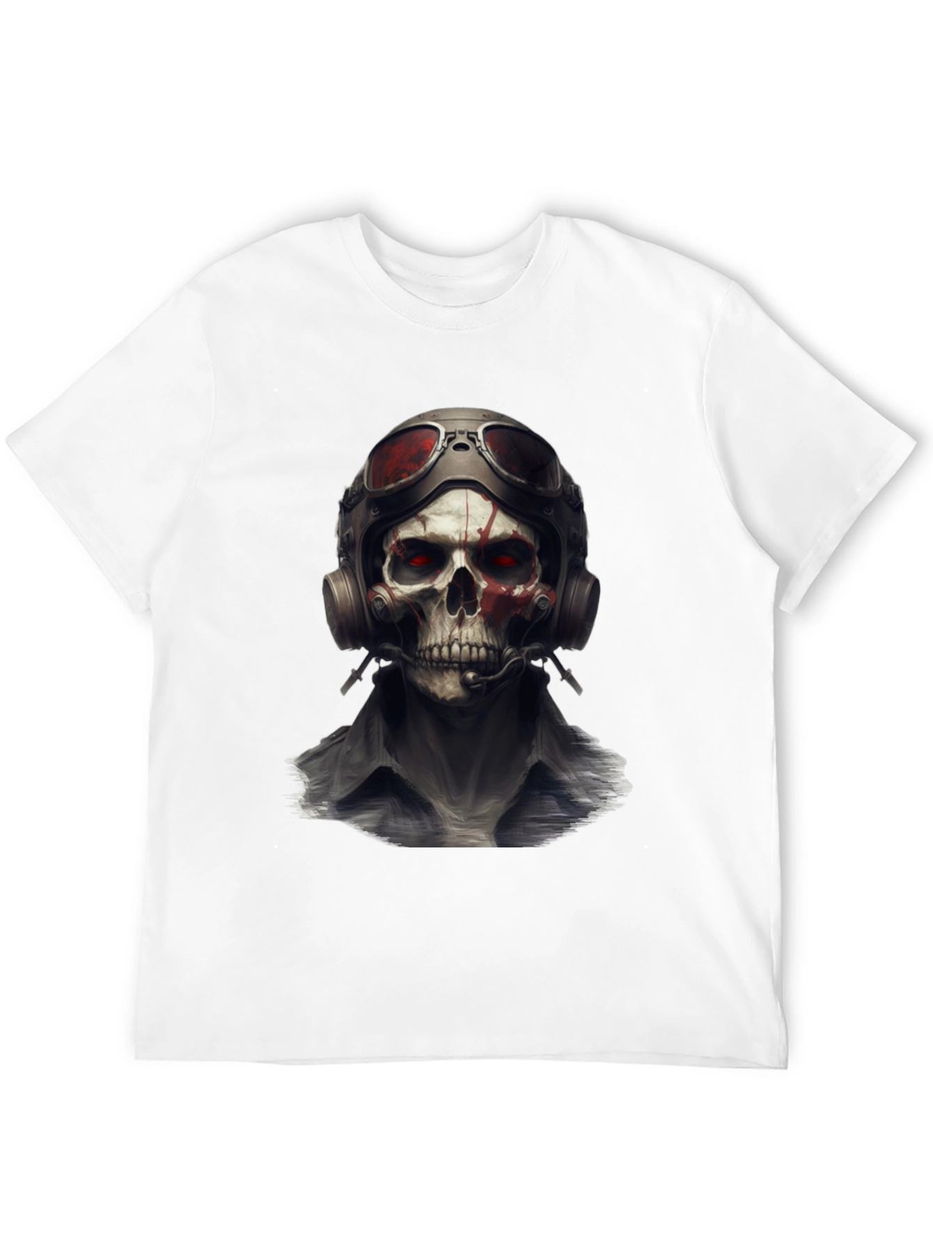 Skull Pilot T-Shirt - Edgy Graphic Tee