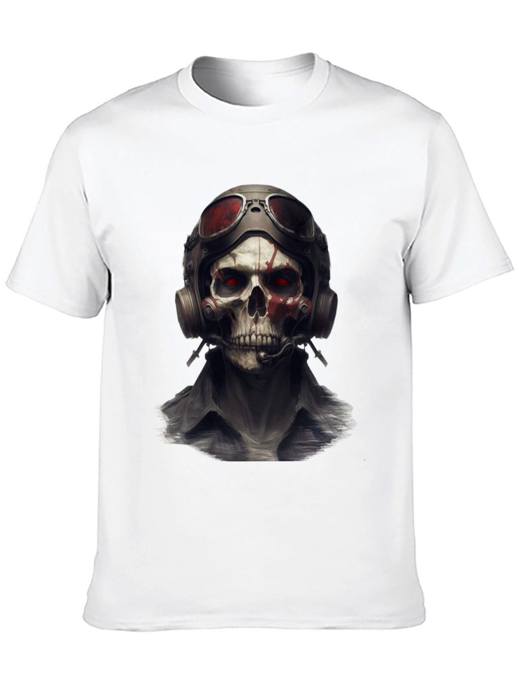 Skull Pilot T-Shirt - Edgy Graphic Tee