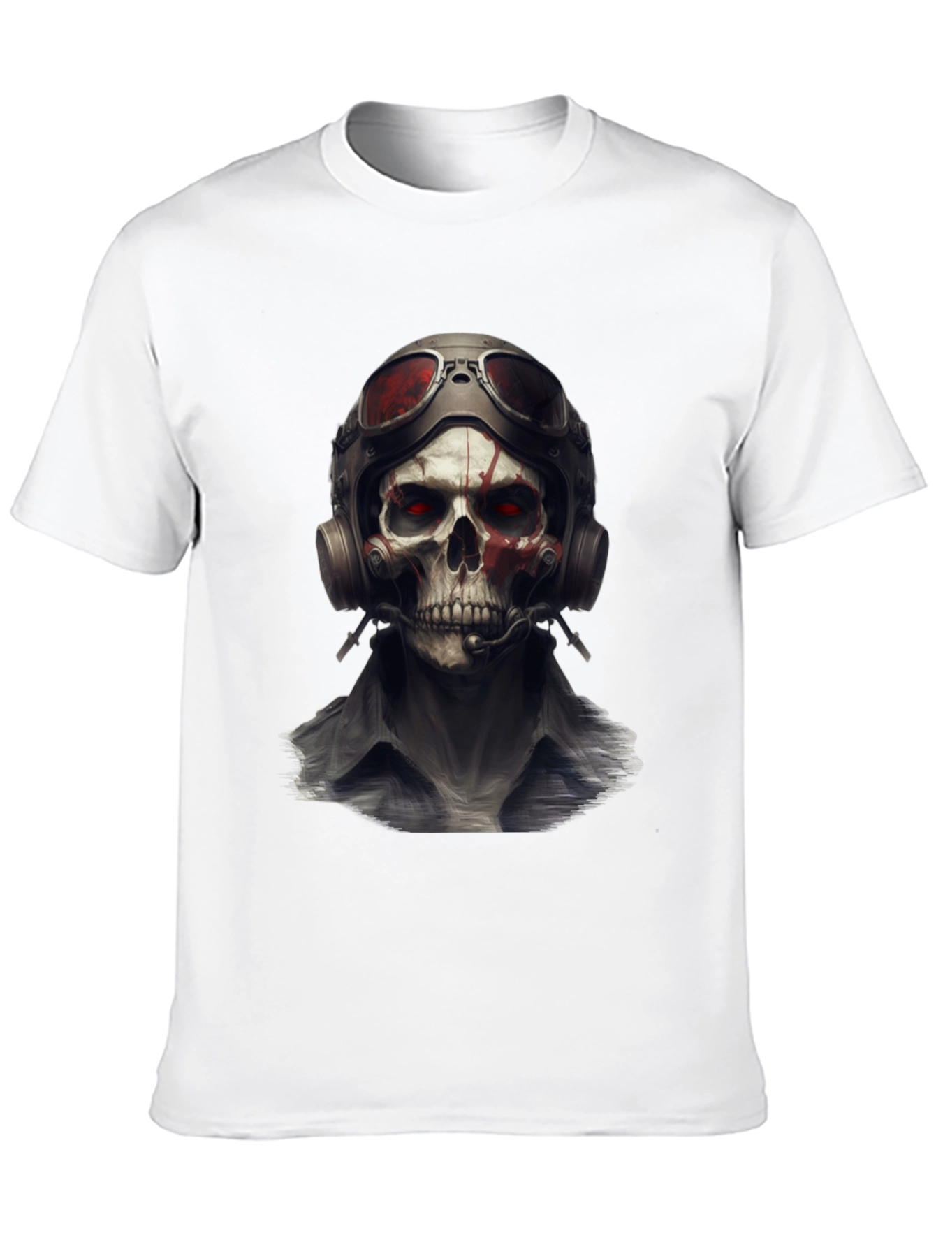 Skull Pilot T-Shirt - Edgy Graphic Tee