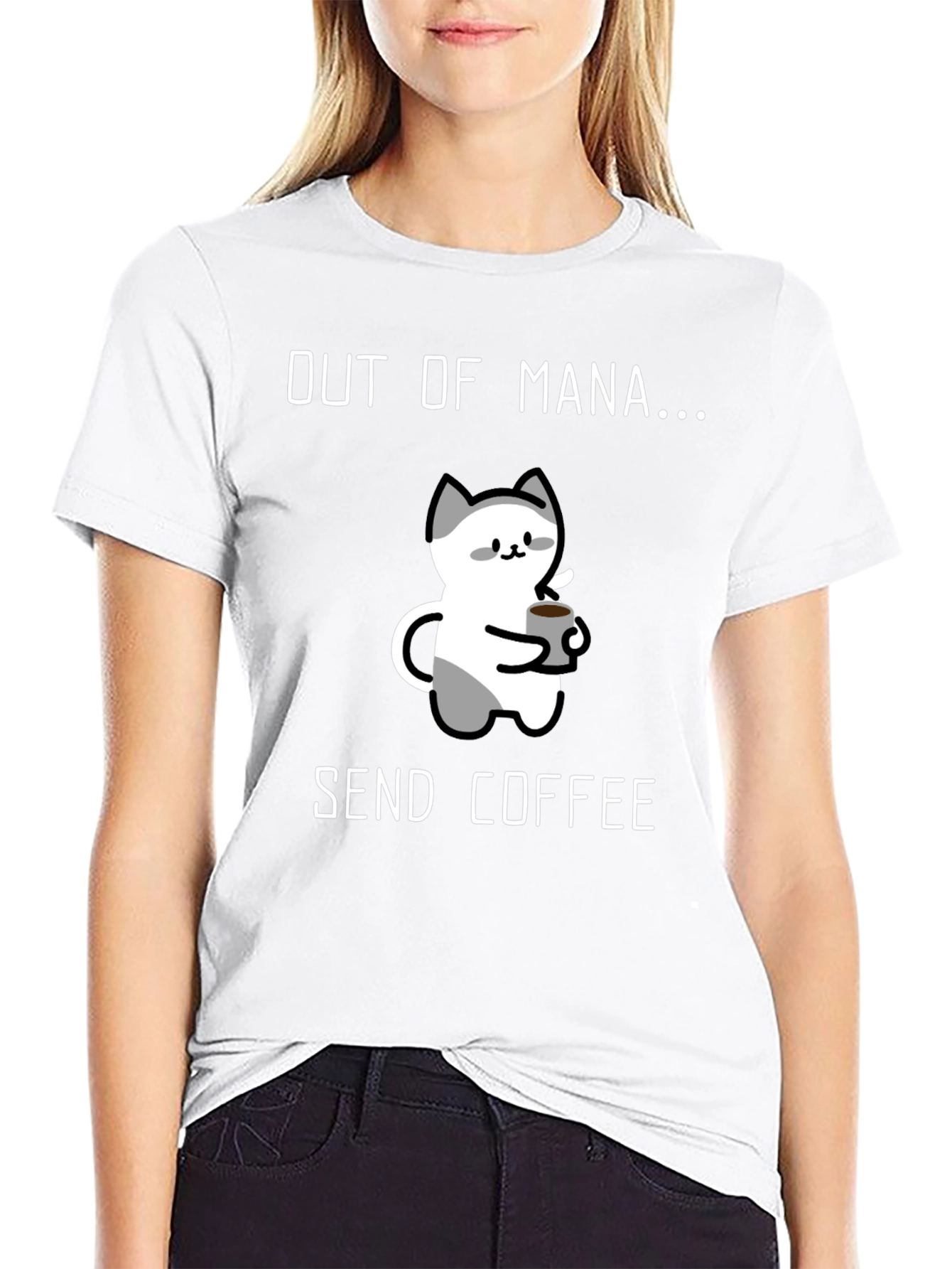 Out of Mana Send Coffee T-Shirt