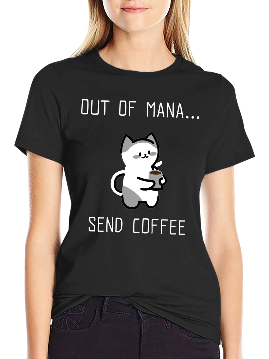 Out of Mana Send Coffee T-Shirt
