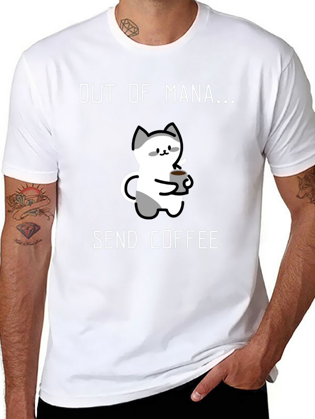 Out of Mana Send Coffee T-Shirt