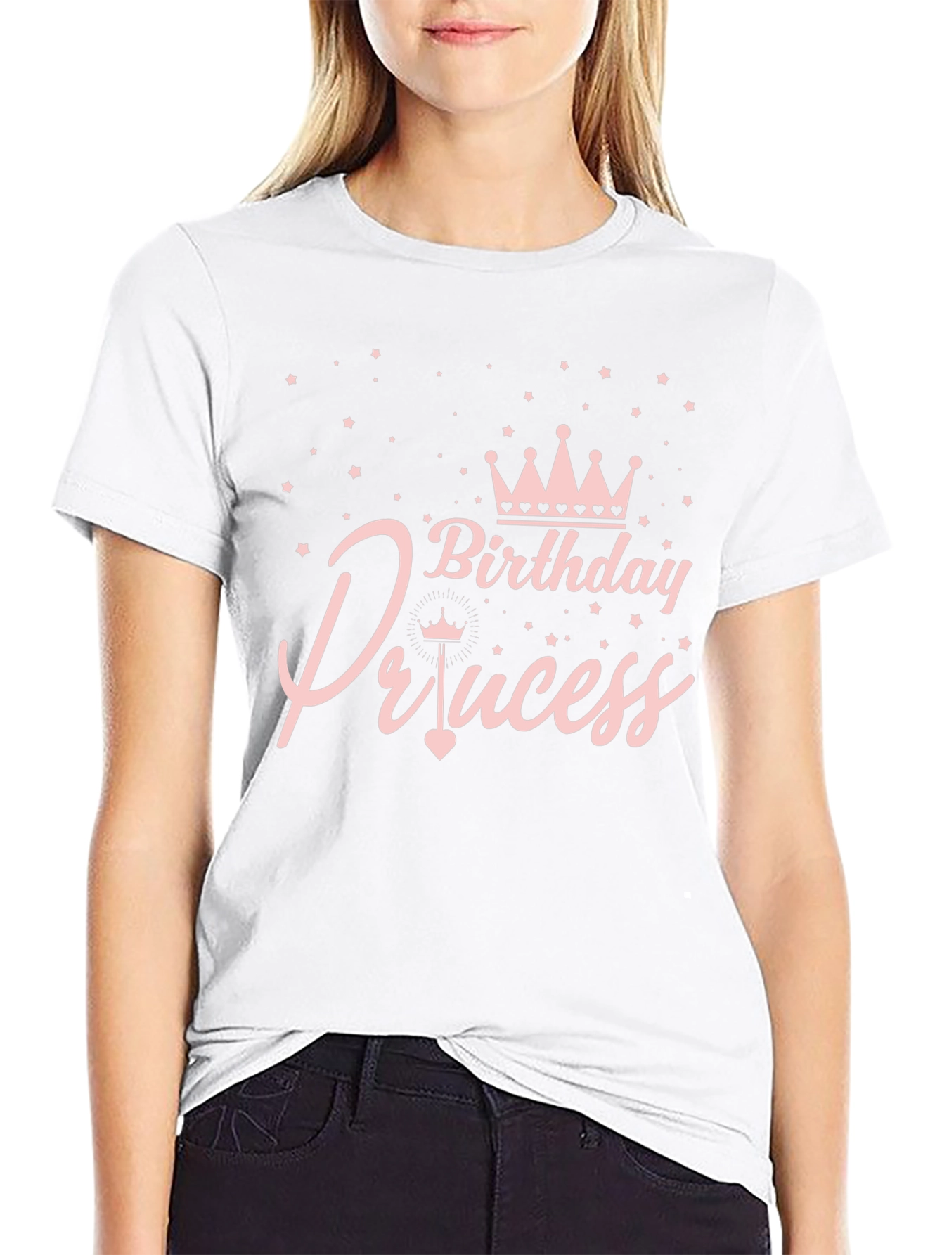 Birthday Princess Black T-Shirt