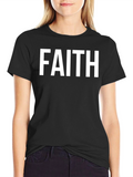Faith Statement Graphic Tee - Classic Black