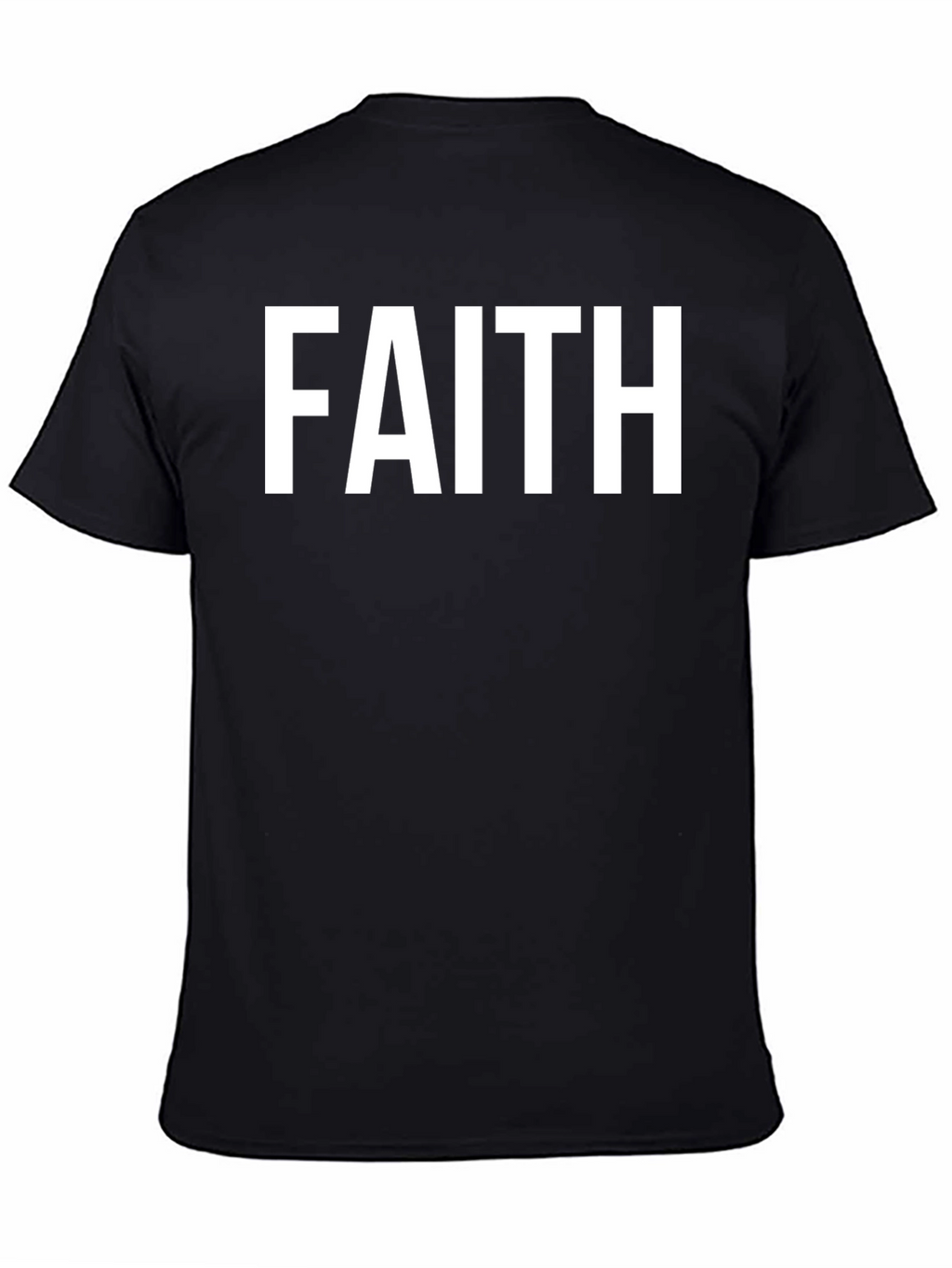 Faith Statement Graphic Tee - Classic Black