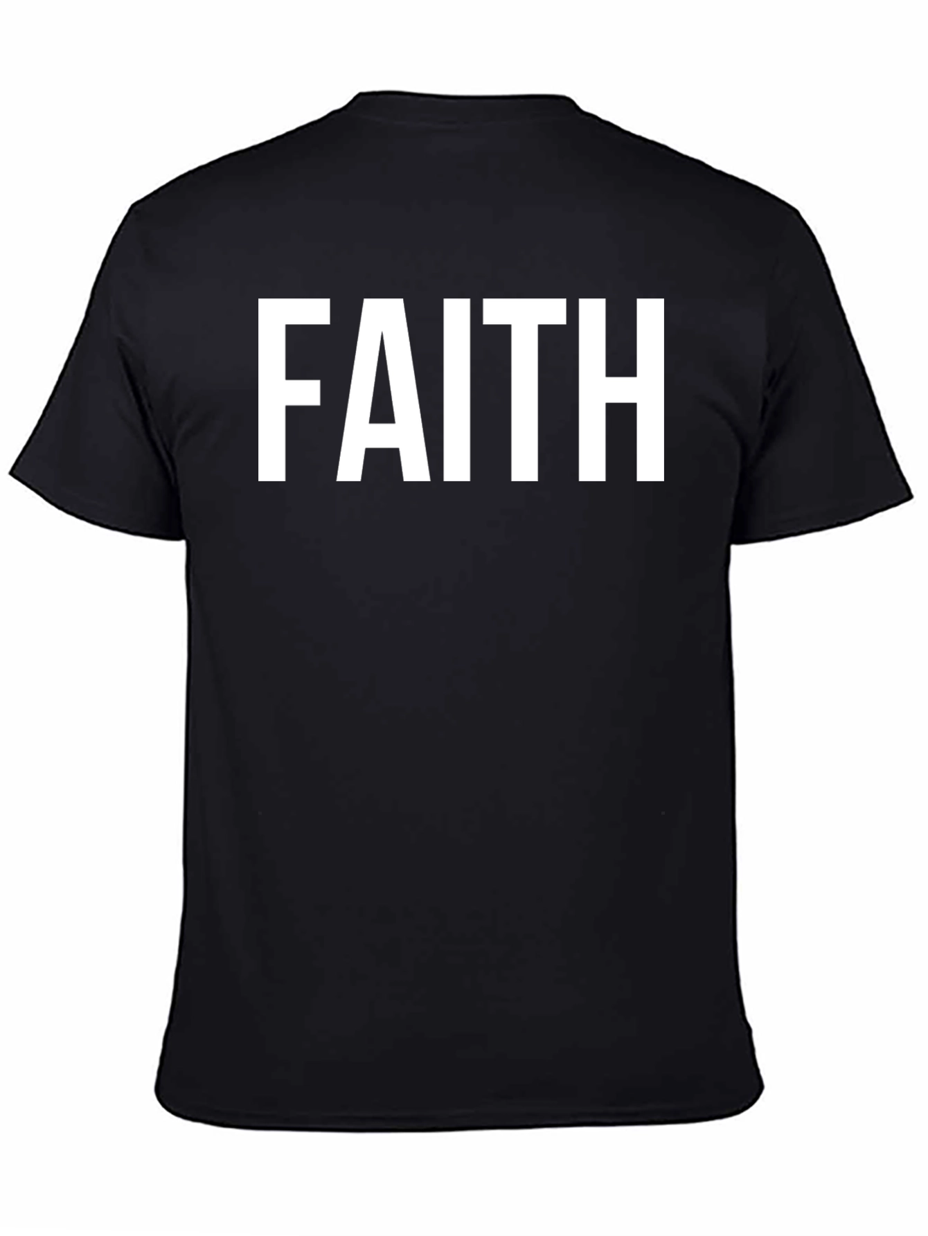 Faith Statement Graphic Tee - Classic Black