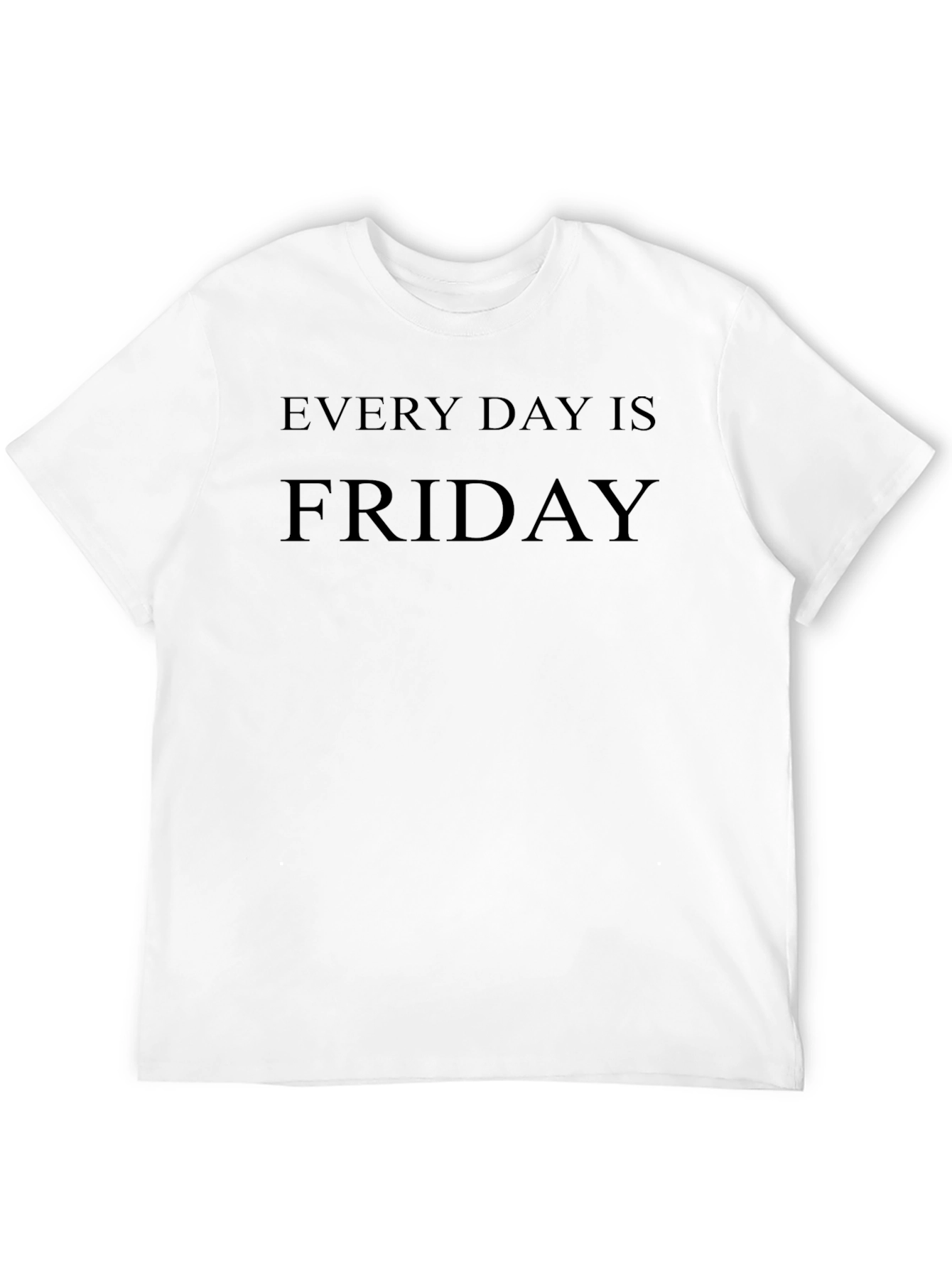 Every Day Is Friday Black Graphic Tee