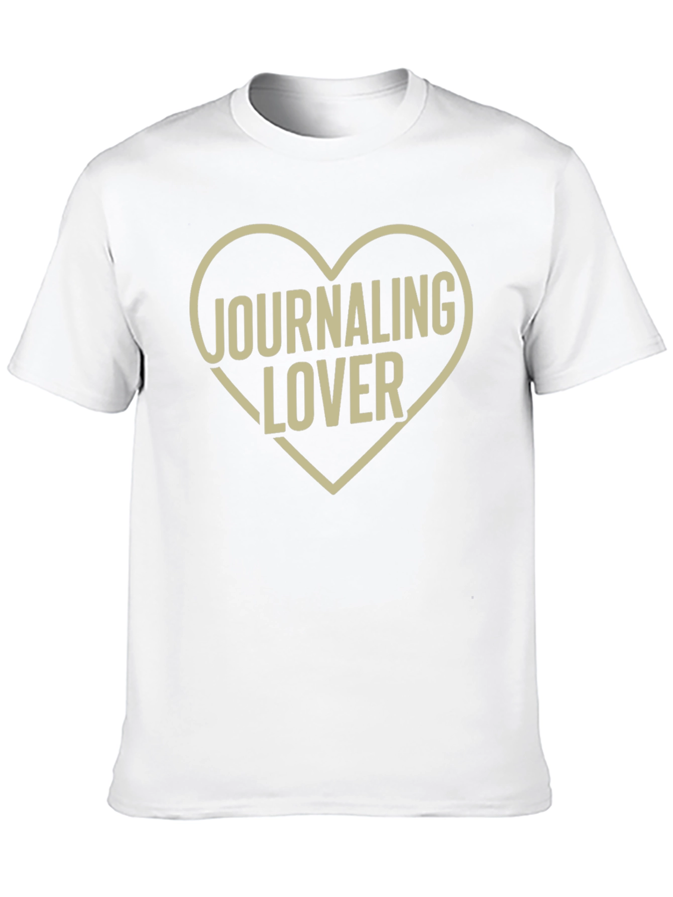 Journaling Lover Heart T-Shirt - Black Cotton Tee