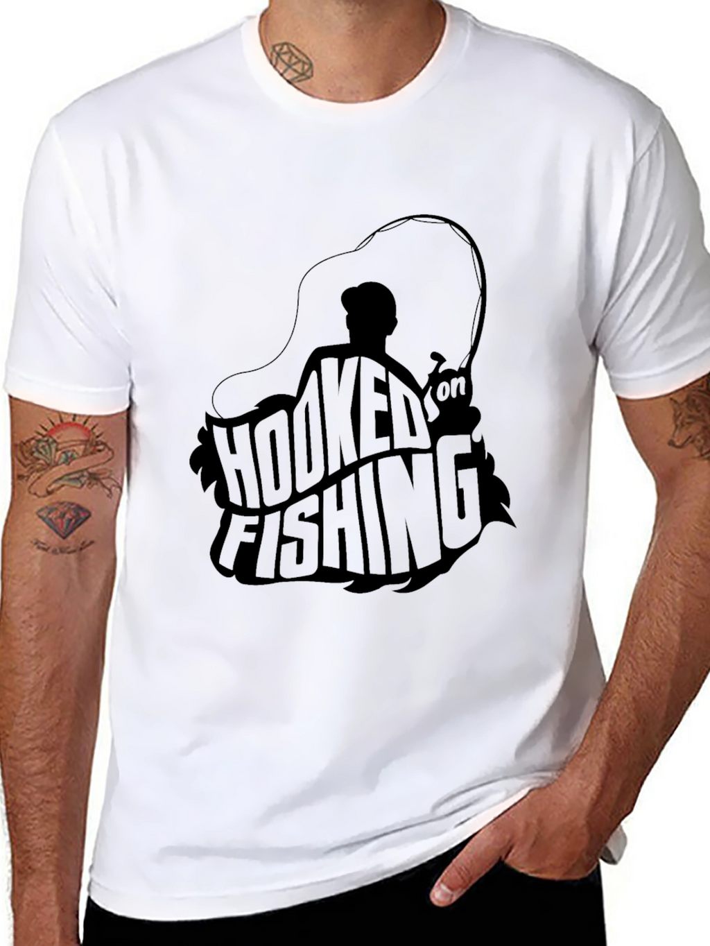 Hooked on Fishing Graphic Tee