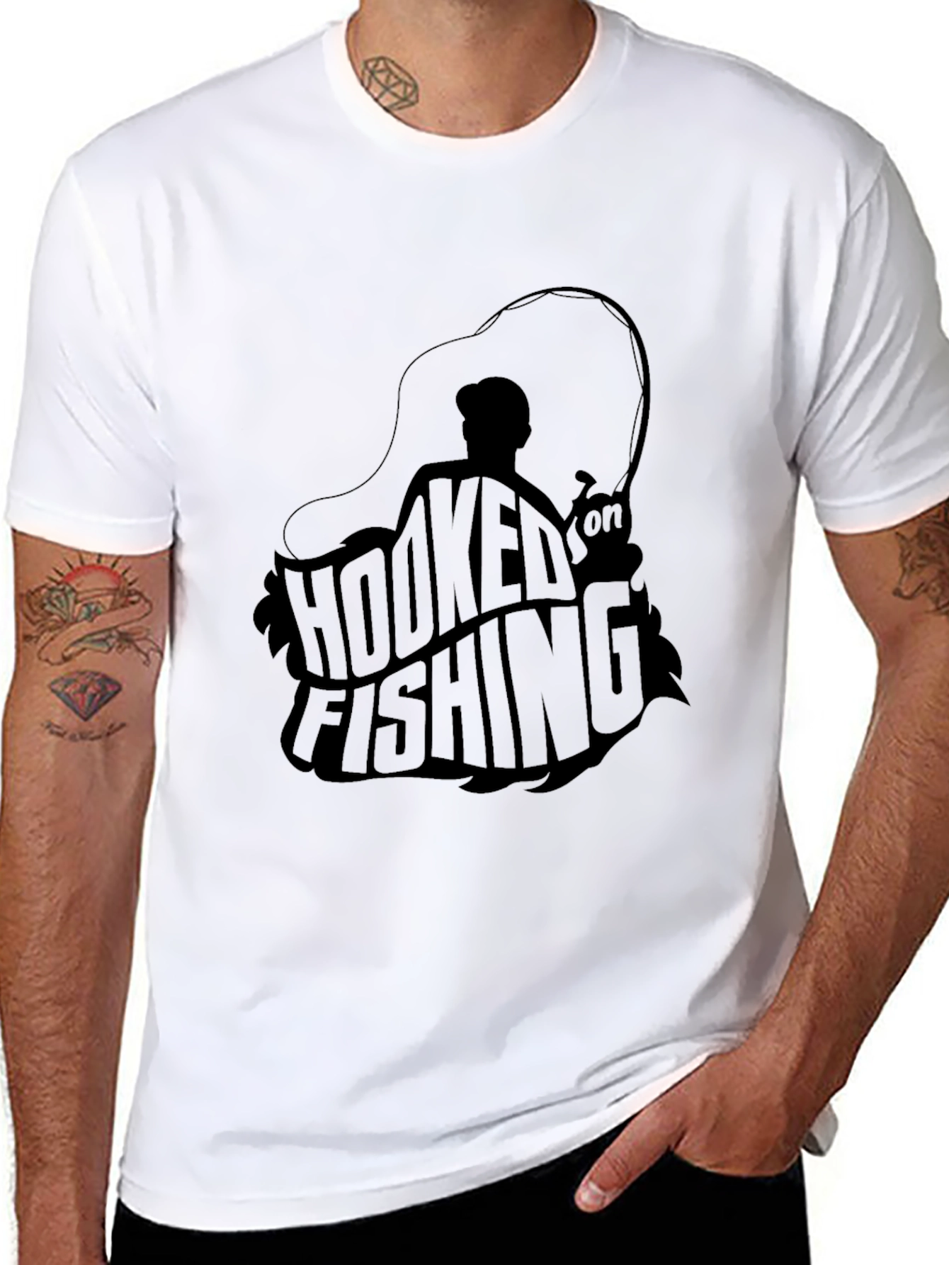 Hooked on Fishing Graphic Tee
