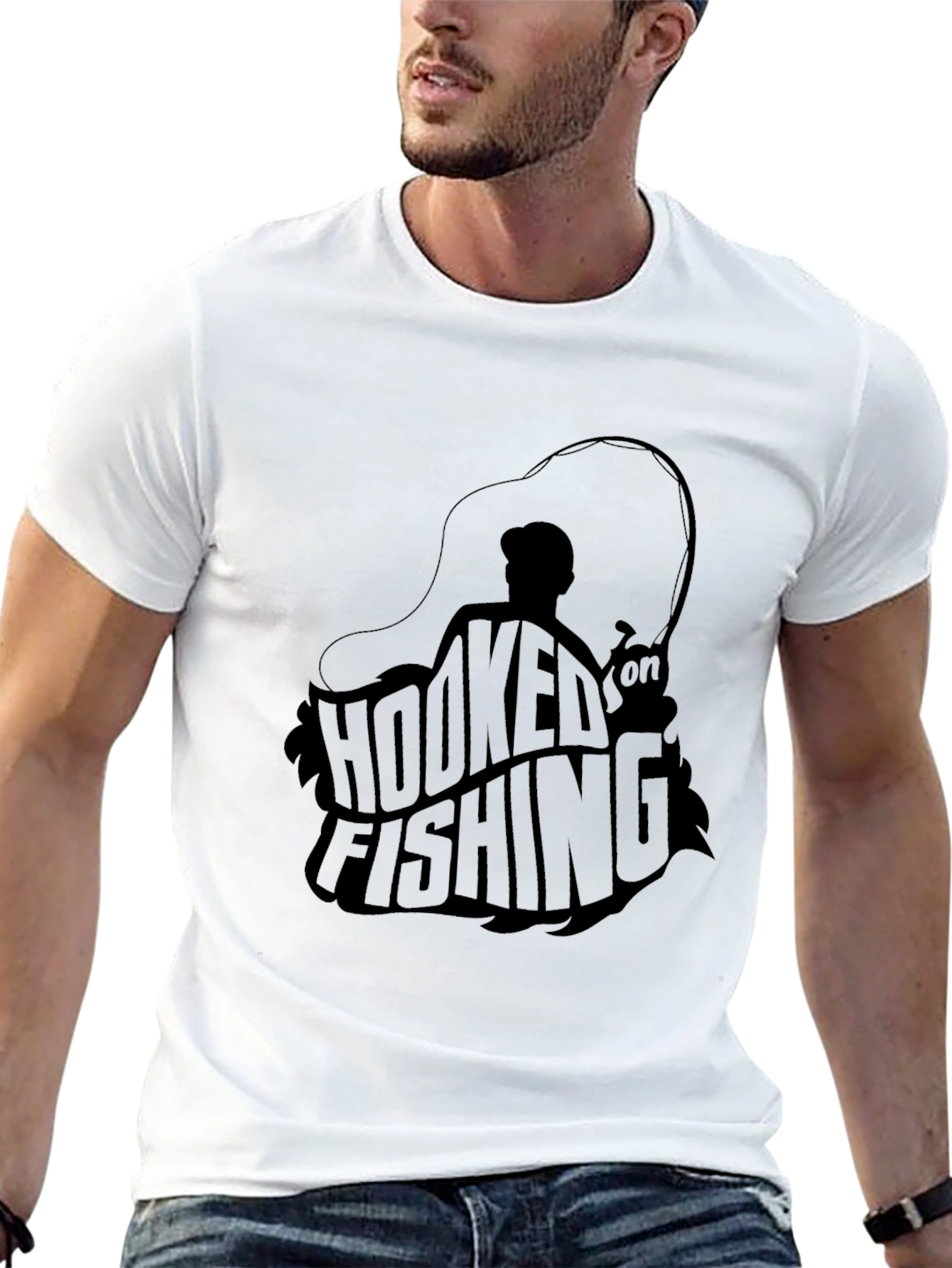 Hooked on Fishing Graphic Tee