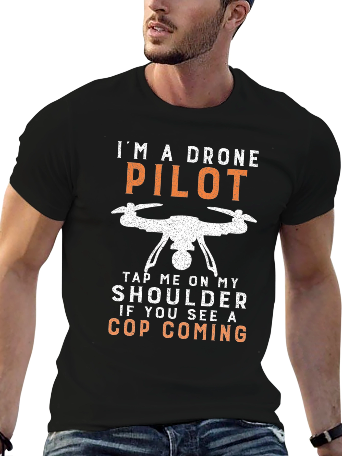 Drone Pilot Novelty Graphic T-Shirt