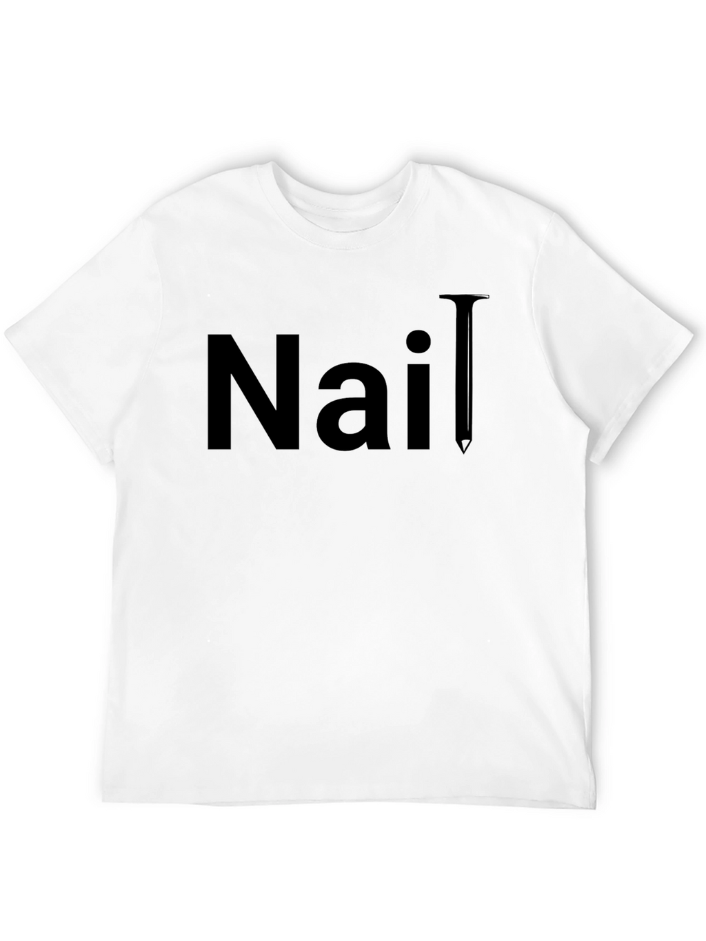 Nail T-Shirt - Classic Black Graphic Tee