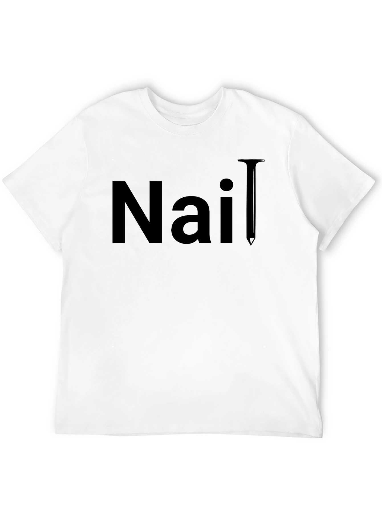Nail T-Shirt - Classic Black Graphic Tee