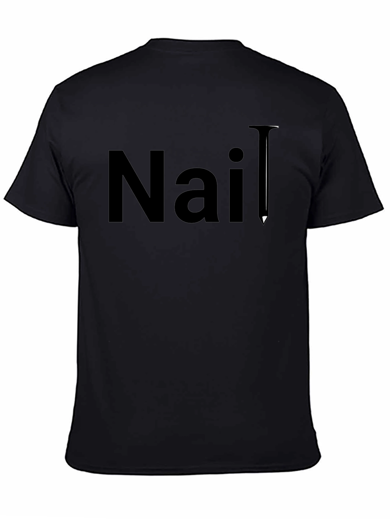 Nail T-Shirt - Classic Black Graphic Tee