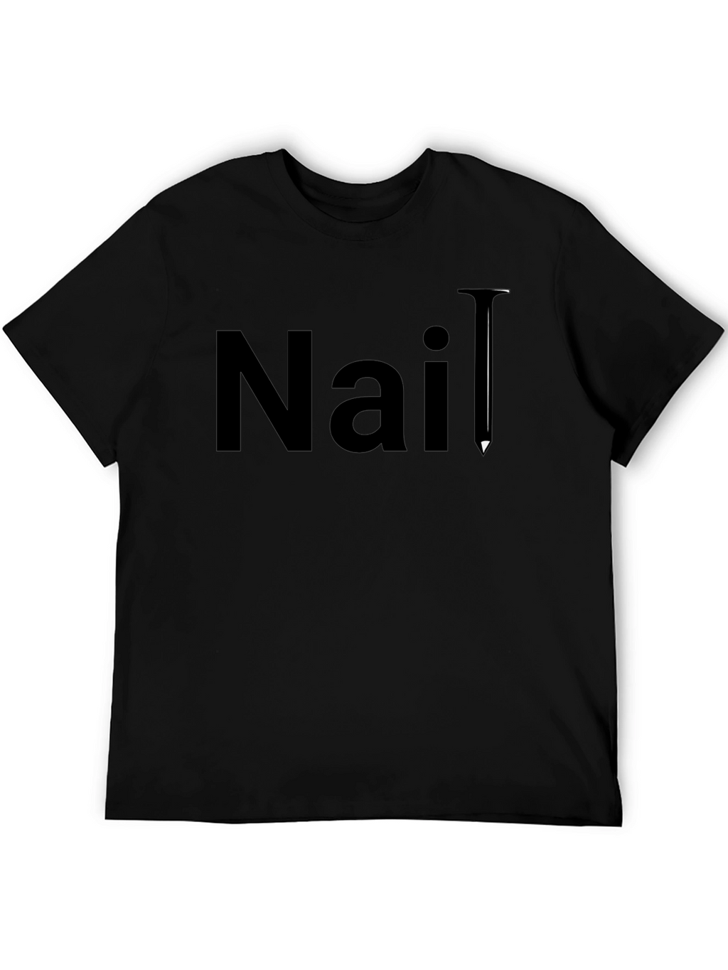 Nail T-Shirt - Classic Black Graphic Tee