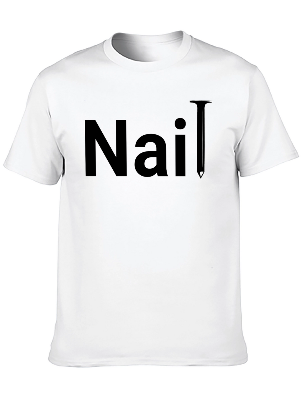 Nail T-Shirt - Classic Black Graphic Tee
