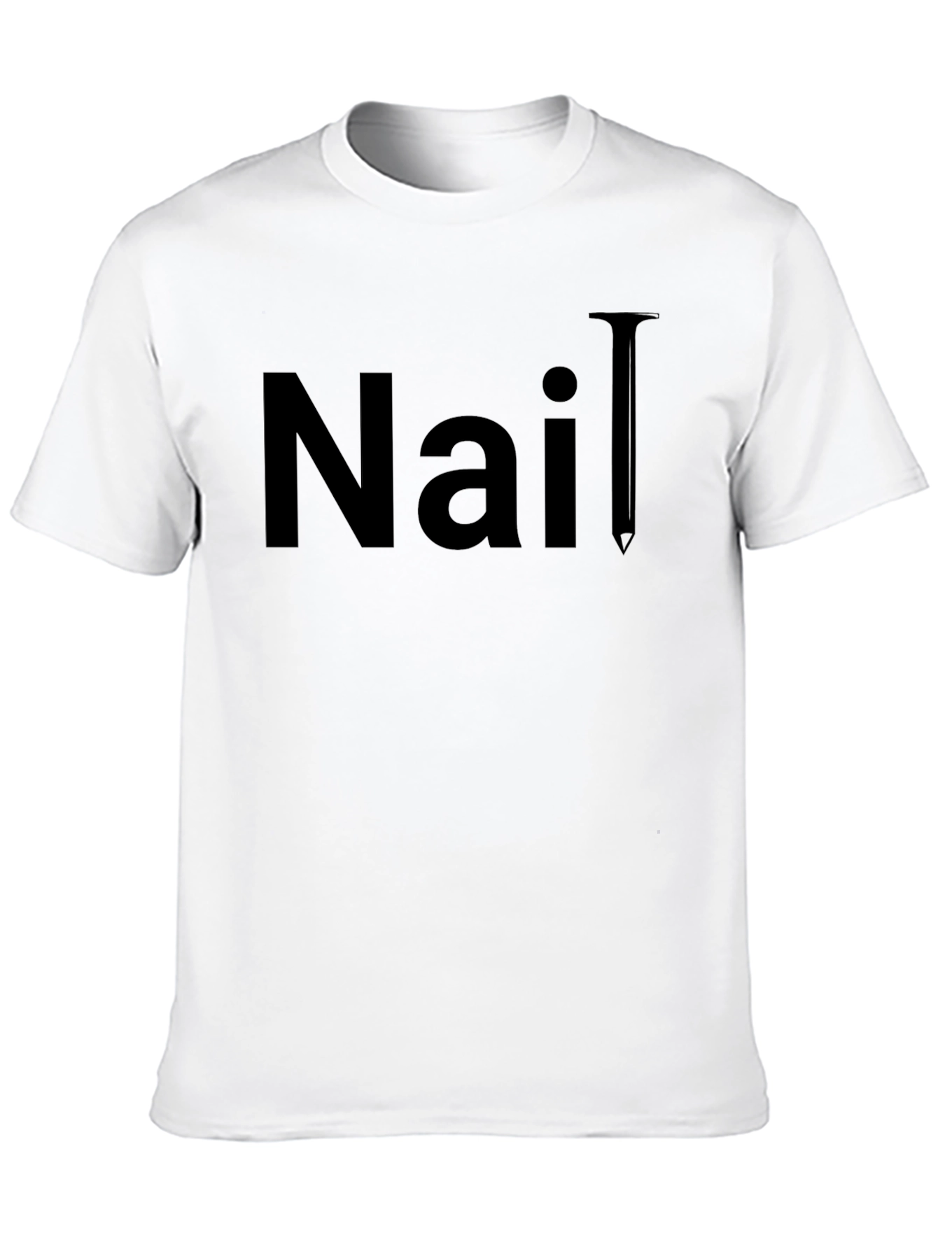 Nail T-Shirt - Classic Black Graphic Tee