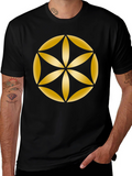 Geometric Flower of Life Graphic Tee