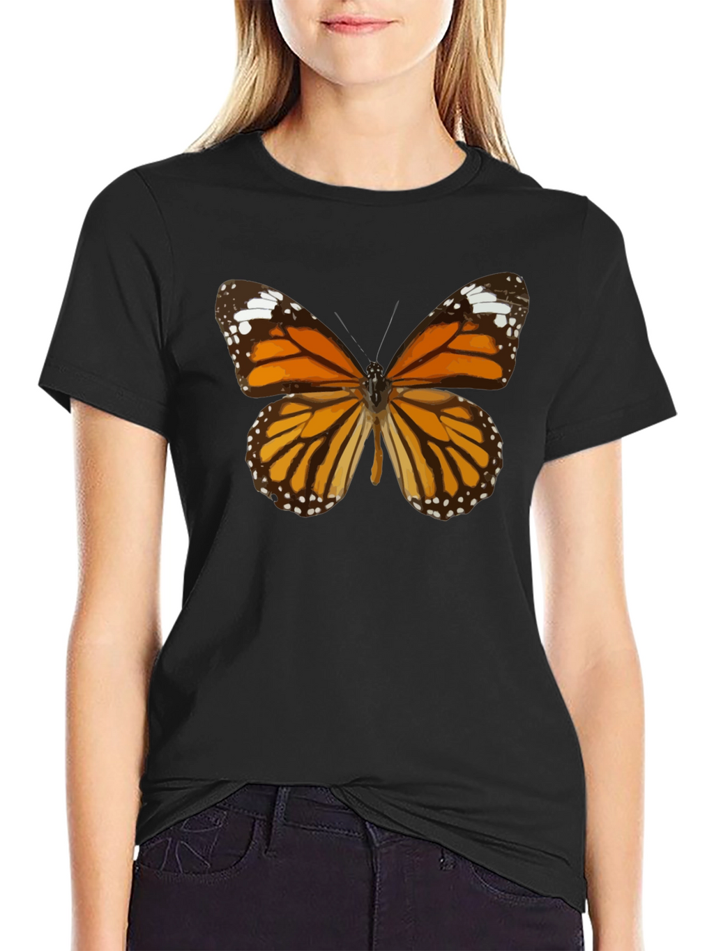 Butterfly Graphic T-Shirt - Classic Black Tee