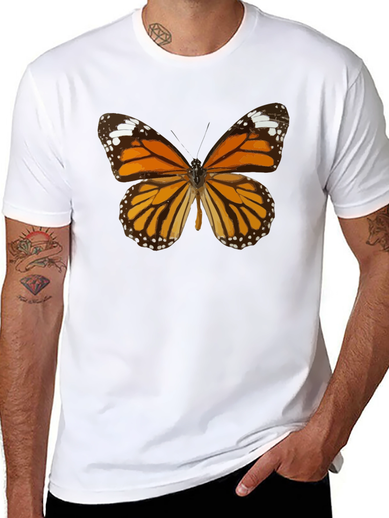 Butterfly Graphic T-Shirt - Classic Black Tee