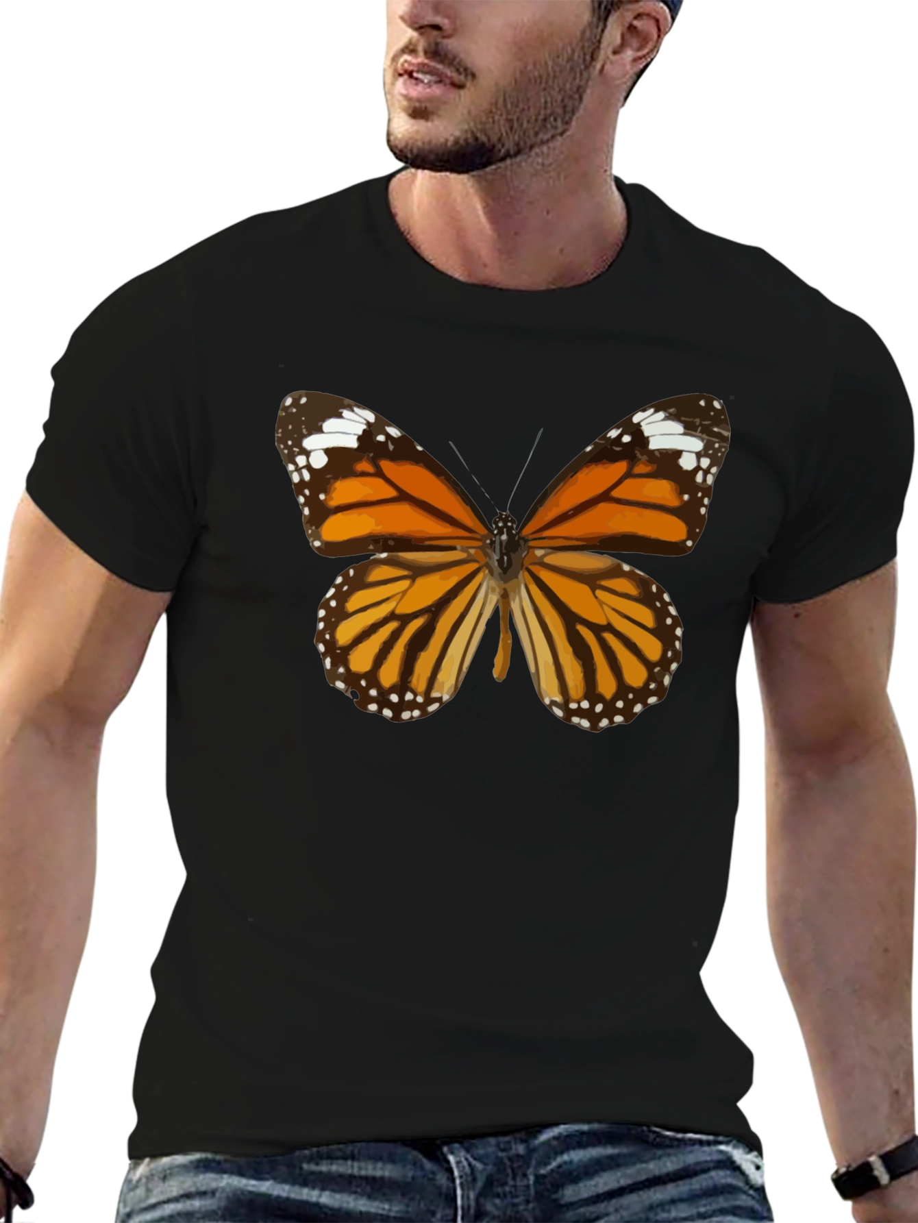 Butterfly Graphic T-Shirt - Classic Black Tee