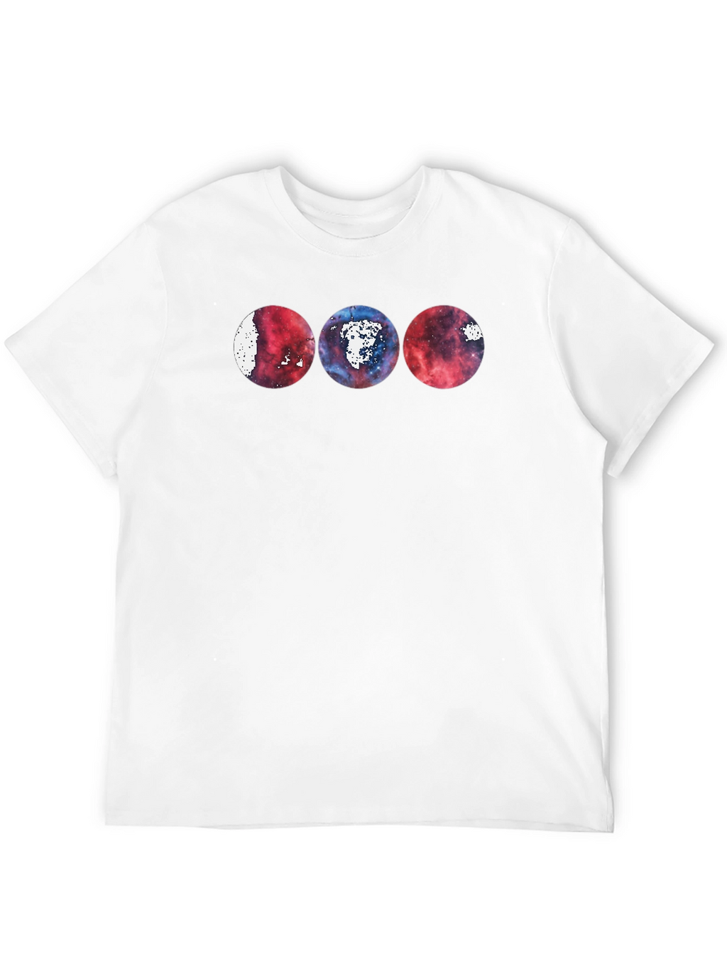 Cosmic Circles Black T-Shirt - Unique Graphic Tee