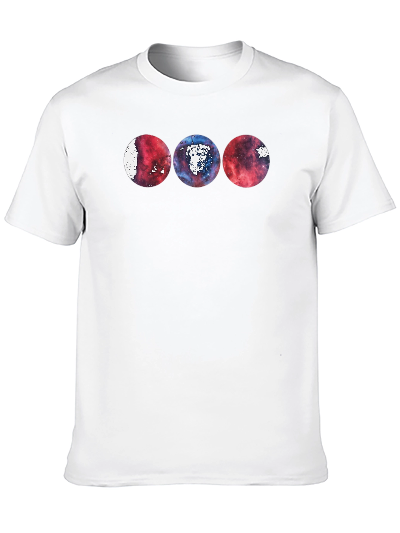 Cosmic Circles Black T-Shirt - Unique Graphic Tee