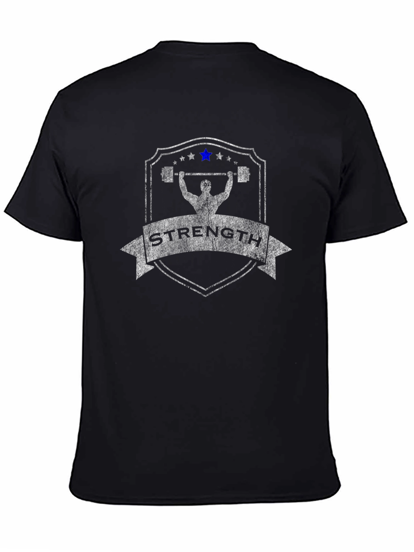 Mens Strength Weightlifting Graphic Tee