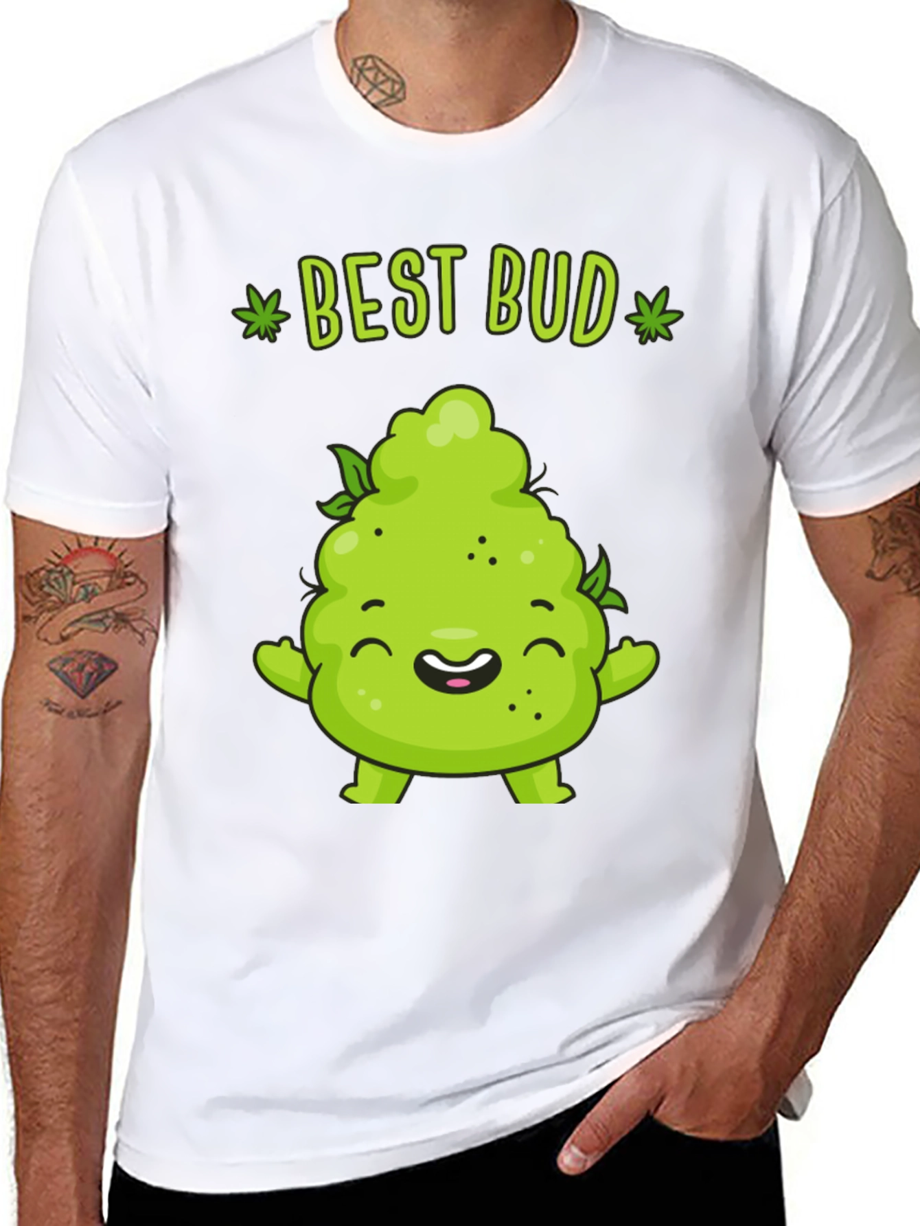Funny Best Bud Graphic T-Shirt