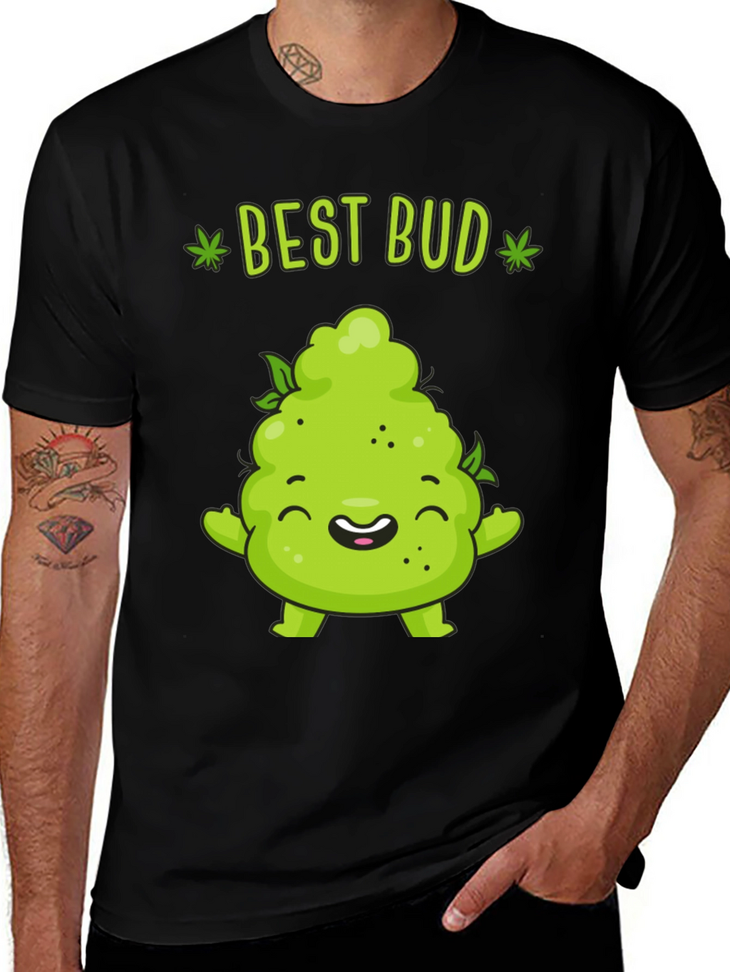Funny Best Bud Graphic T-Shirt