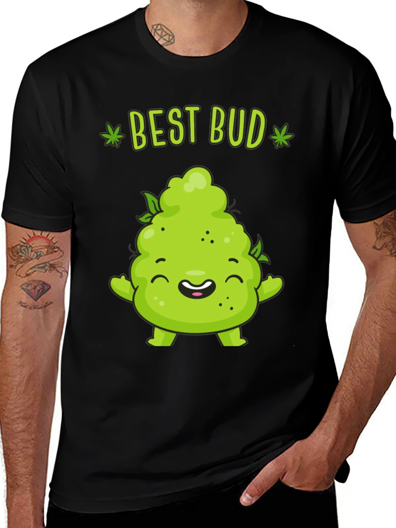 Funny Best Bud Graphic T-Shirt
