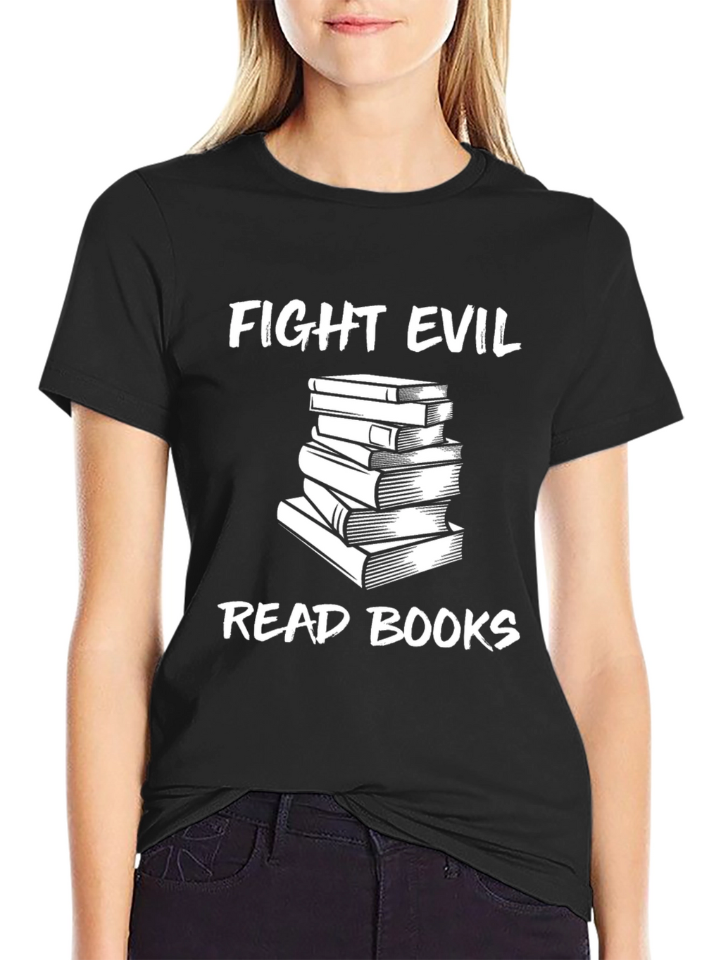 Fight Evil Read Books Graphic Tee - Unisex