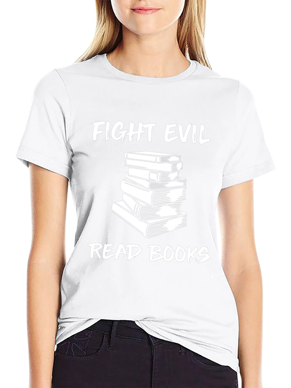 Fight Evil Read Books Graphic Tee - Unisex
