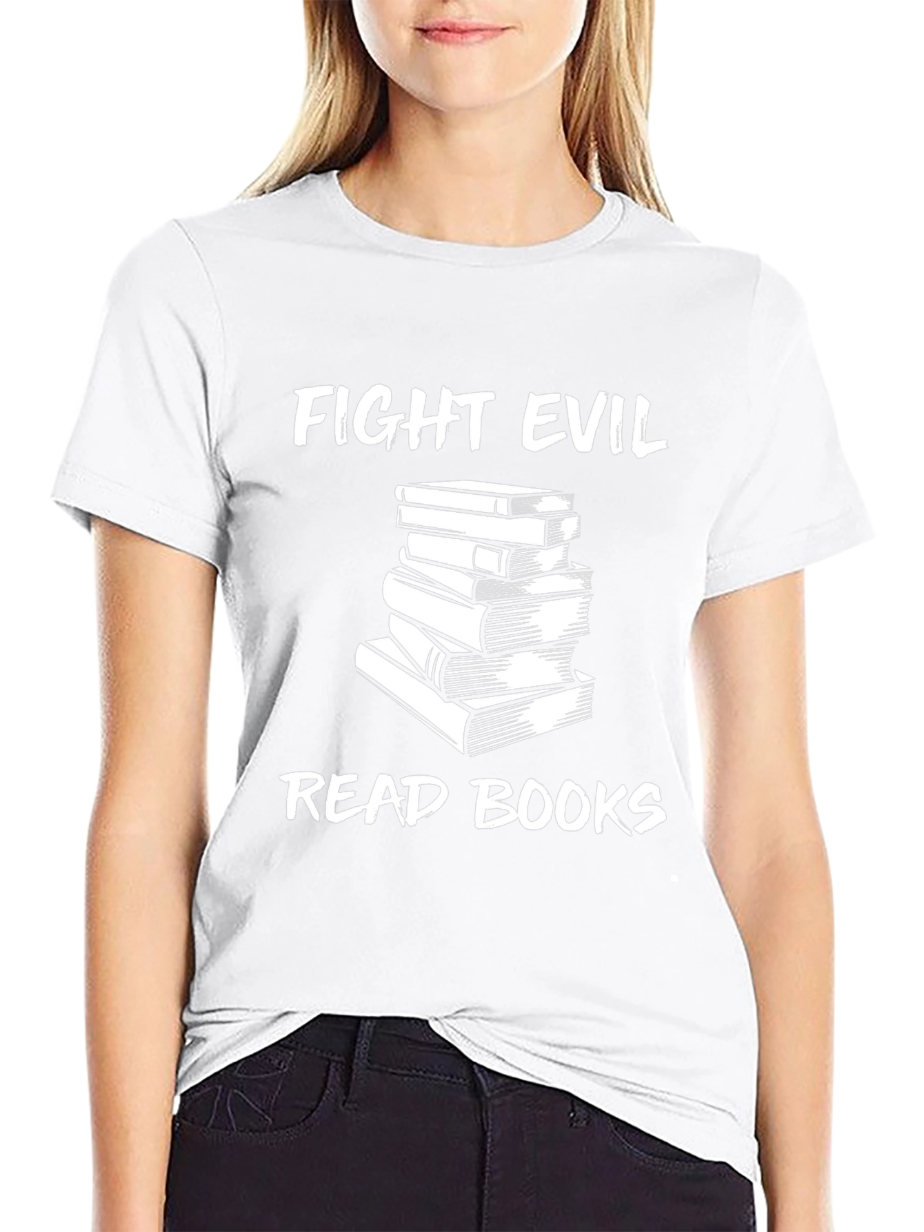 Fight Evil Read Books Graphic Tee - Unisex
