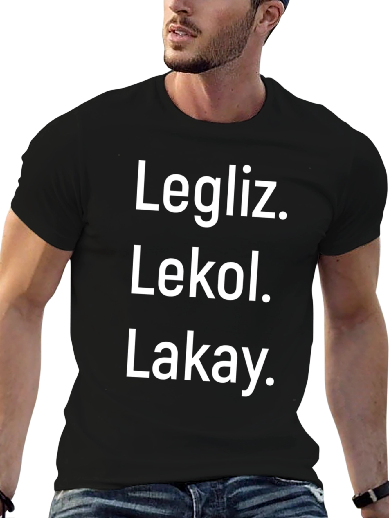 Legliz. Lekol. Lakay. Graphic T-Shirt