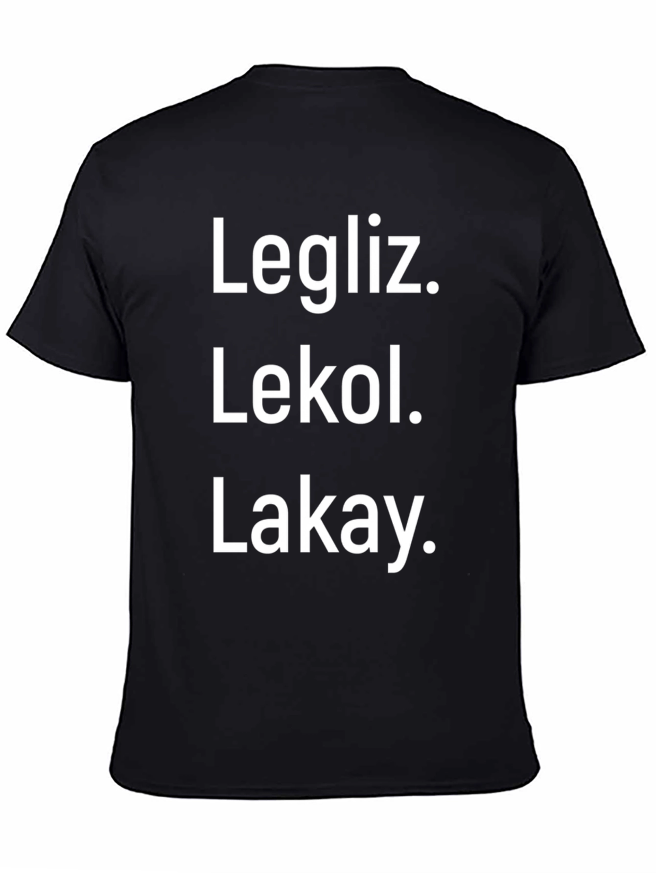 Legliz. Lekol. Lakay. Graphic T-Shirt
