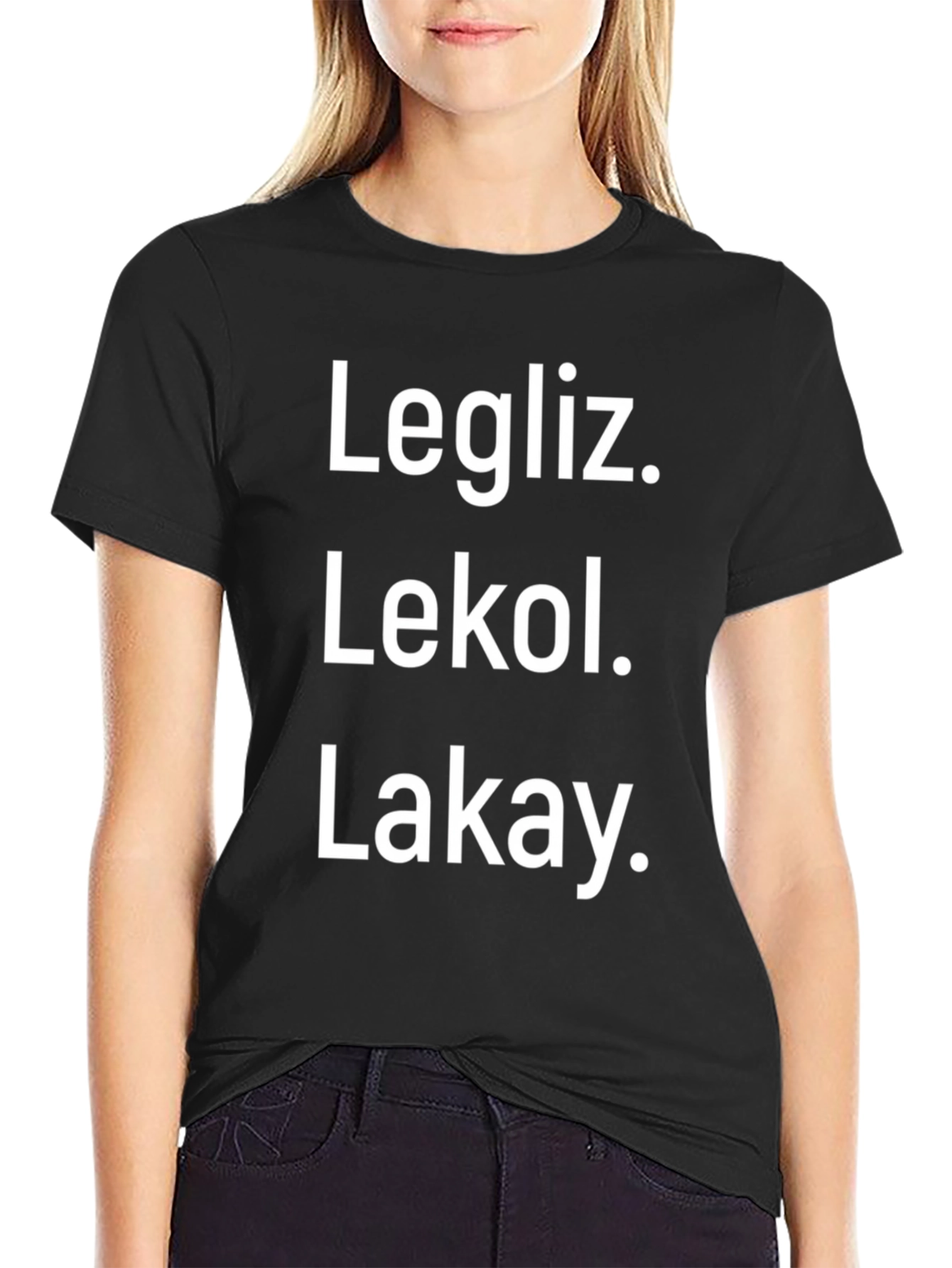 Legliz. Lekol. Lakay. Graphic T-Shirt
