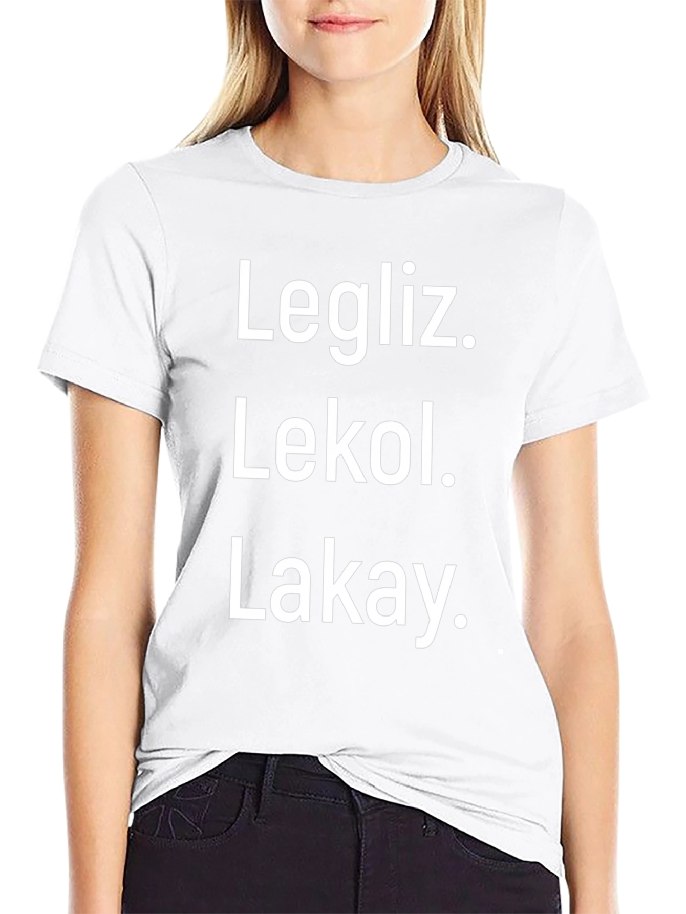 Legliz. Lekol. Lakay. Graphic T-Shirt