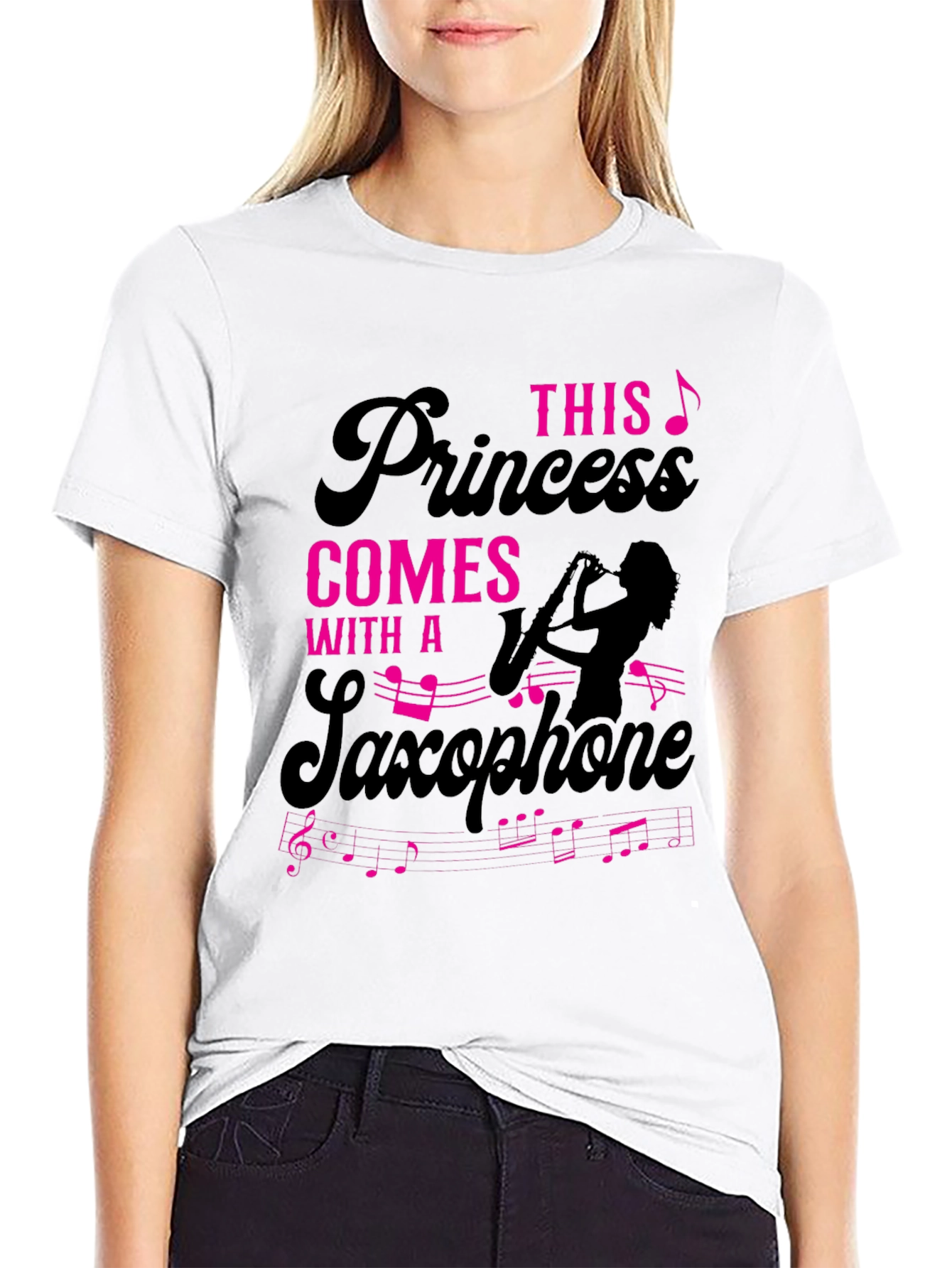 Princess Saxophone T-Shirt - Musician Tee