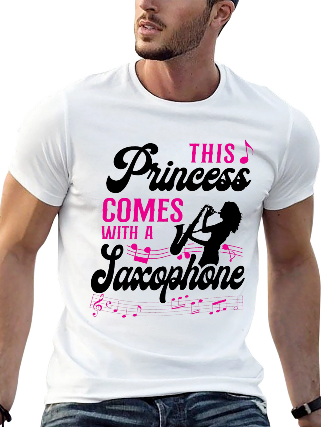Princess Saxophone T-Shirt - Musician Tee