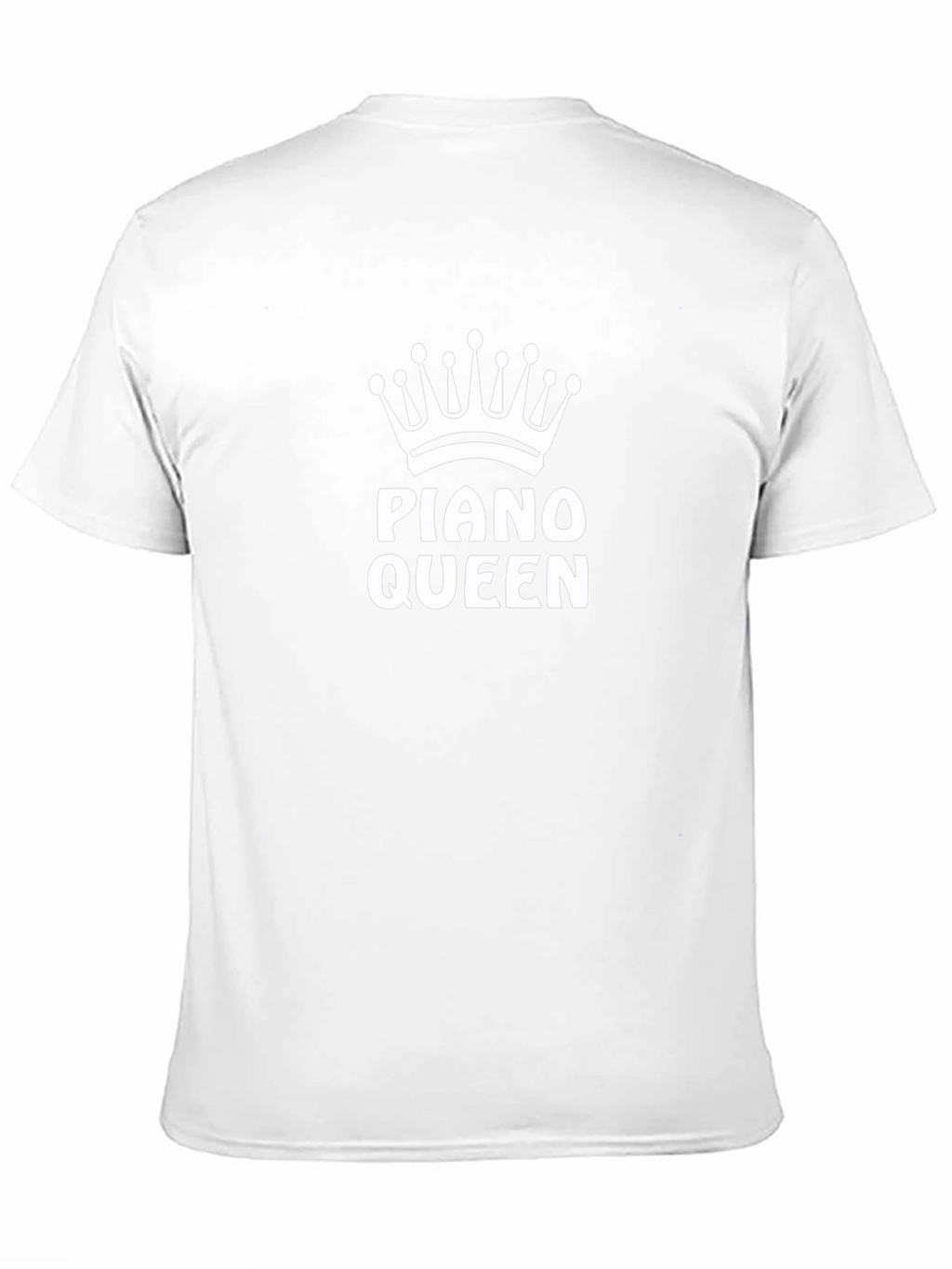 Piano Queen T-Shirt - Black Crown Design