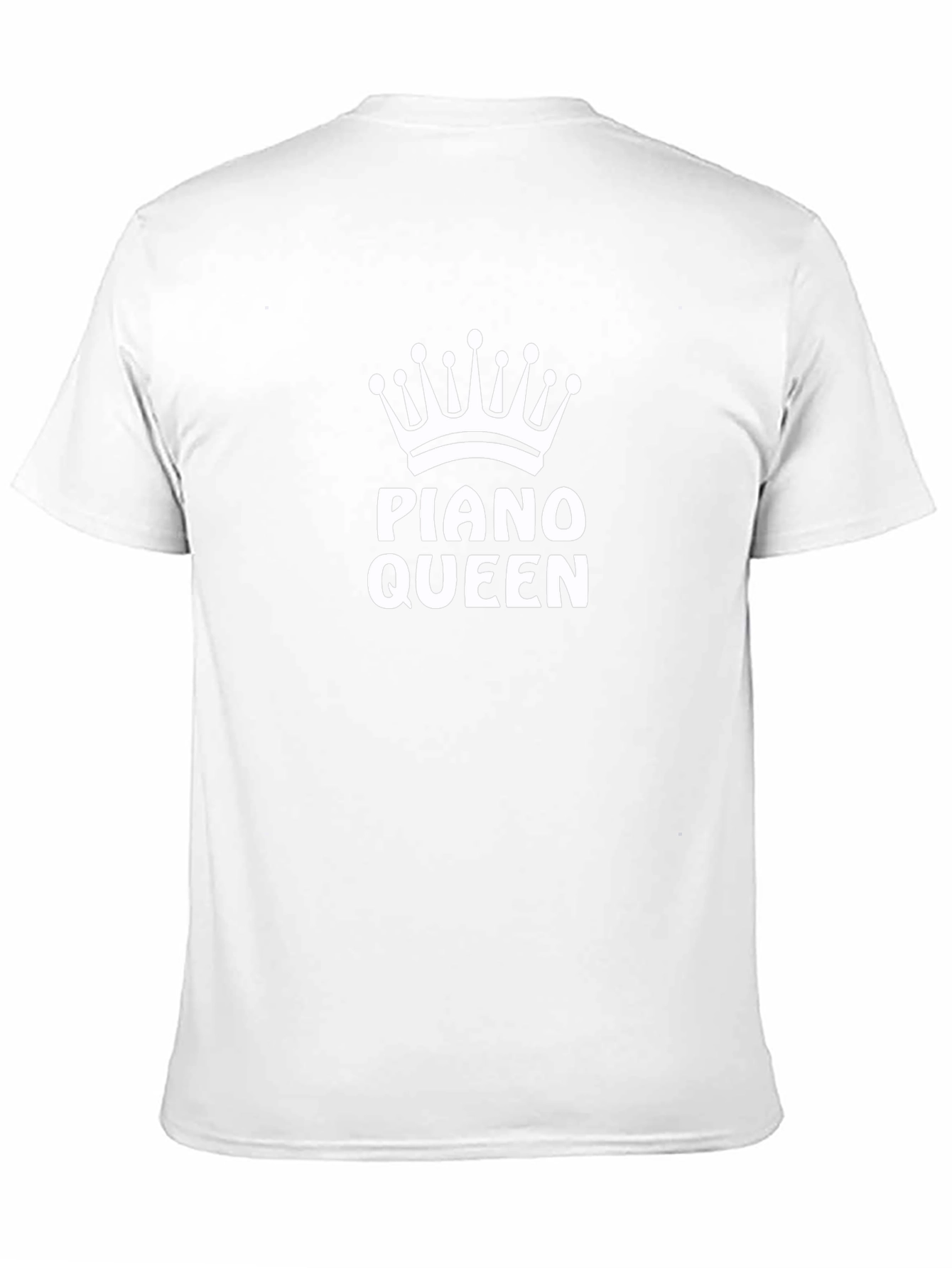 Piano Queen T-Shirt - Black Crown Design