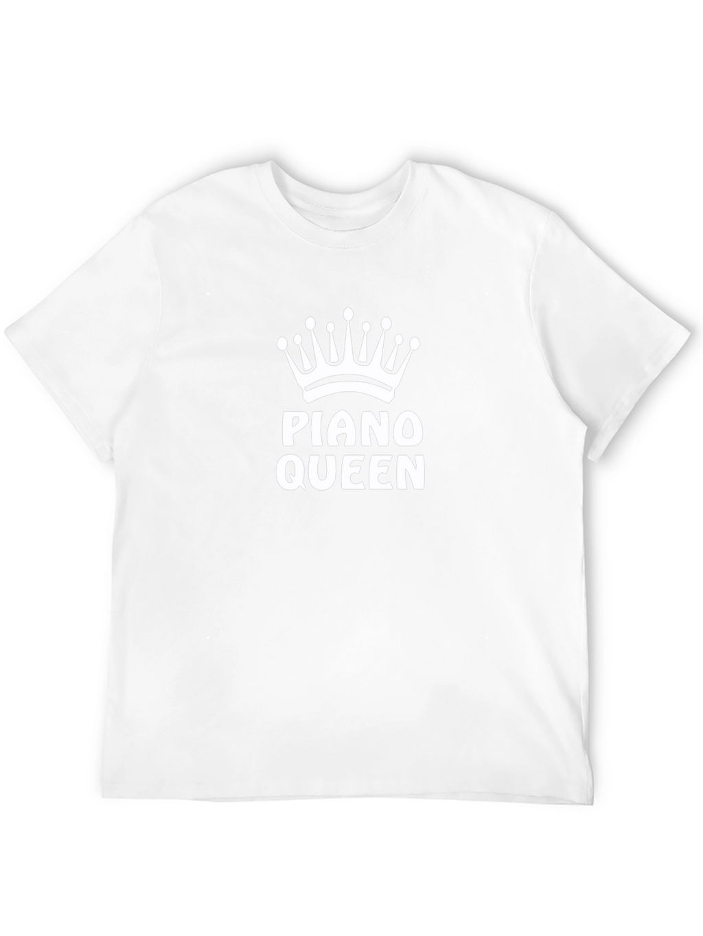 Piano Queen T-Shirt - Black Crown Design