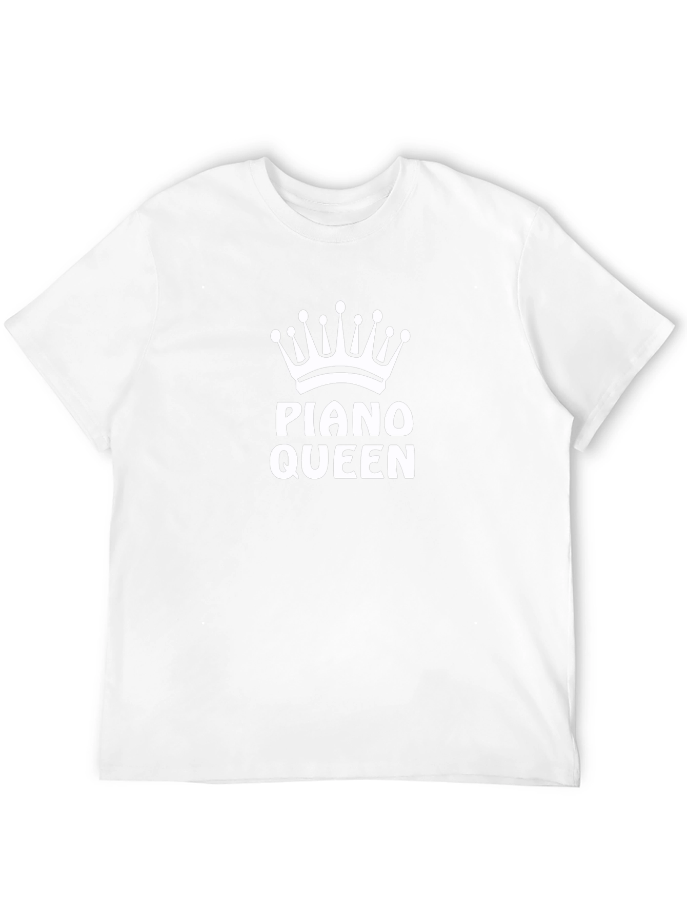 Piano Queen T-Shirt - Black Crown Design