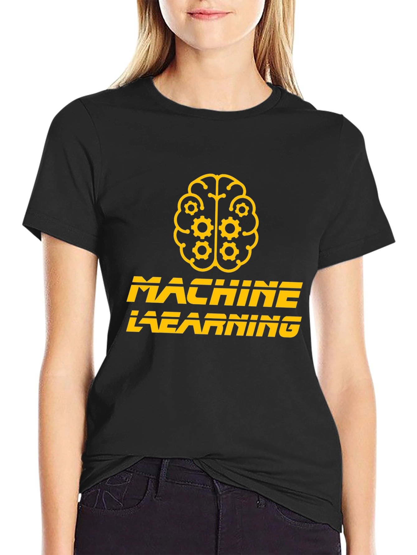 Machine Learning Brain T-Shirt - Black