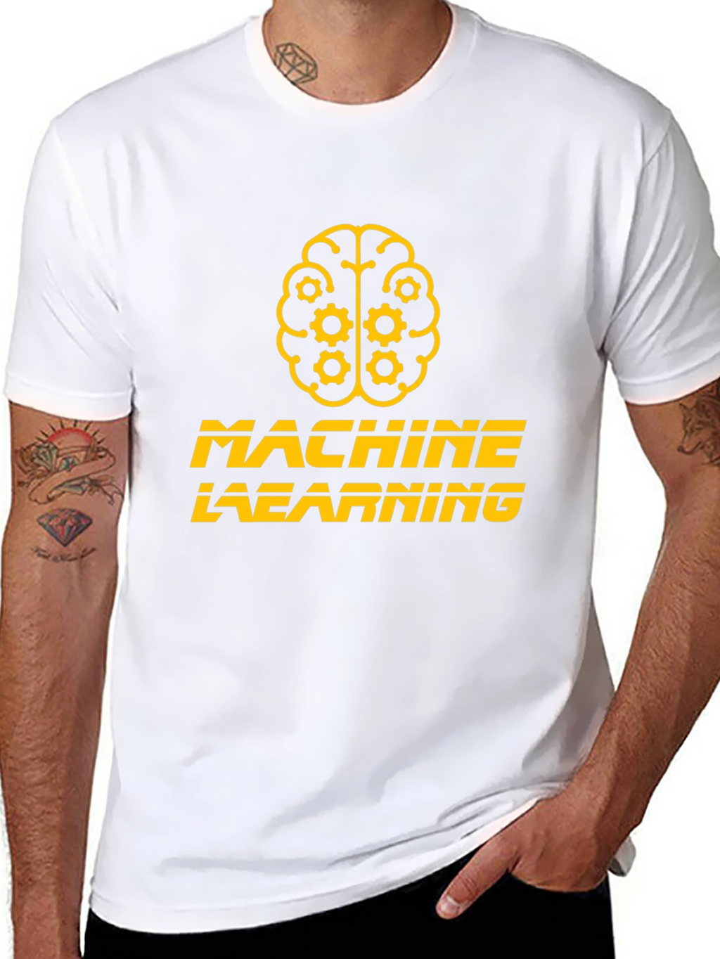 Machine Learning Brain T-Shirt - Black