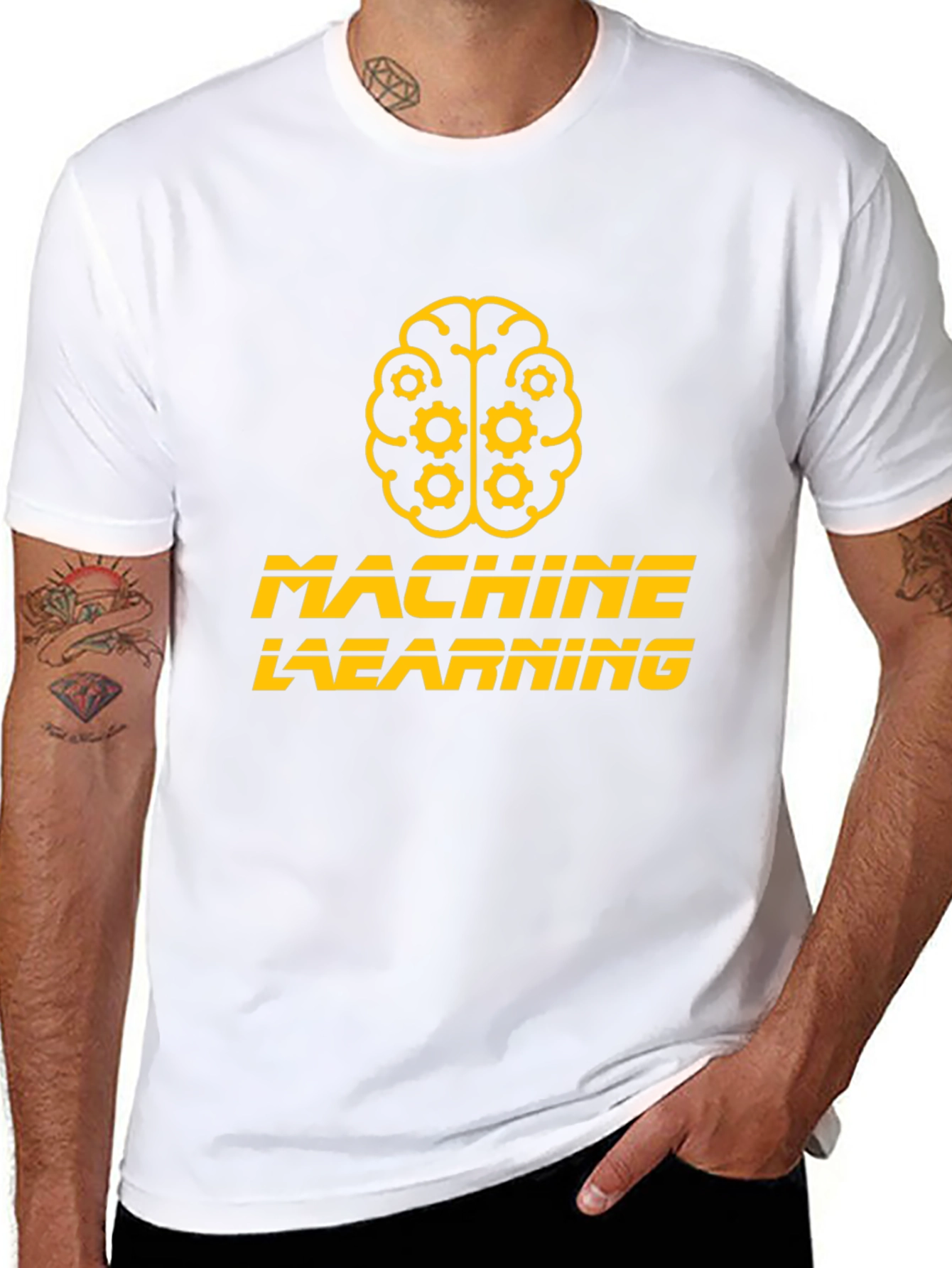 Machine Learning Brain T-Shirt - Black