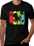 Octopus Graphic Mens Black T-Shirt